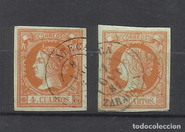 Sellos: isabel II fechador ATECA ZARAGOZA