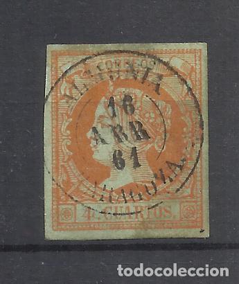 Sellos: isabel II fechador ALMUNIA ZARAGOZA