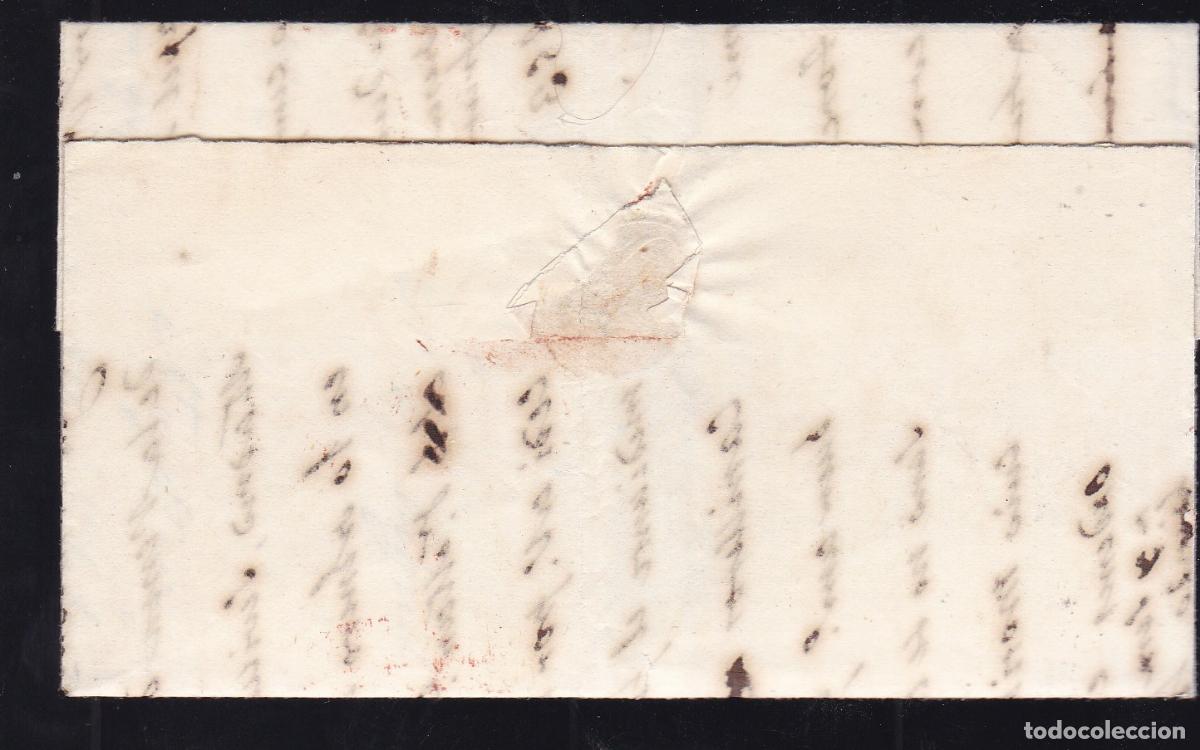 Sellos: F16-80- Carta Completa BADAJOZ -MERIDA 1852 - Foto 2