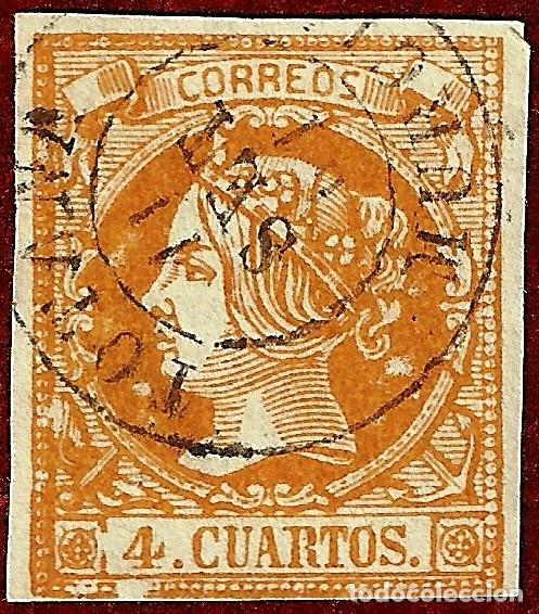 Sellos: 0052 usado. Variedad rotura del marco, fechador TII Totana-Murcia