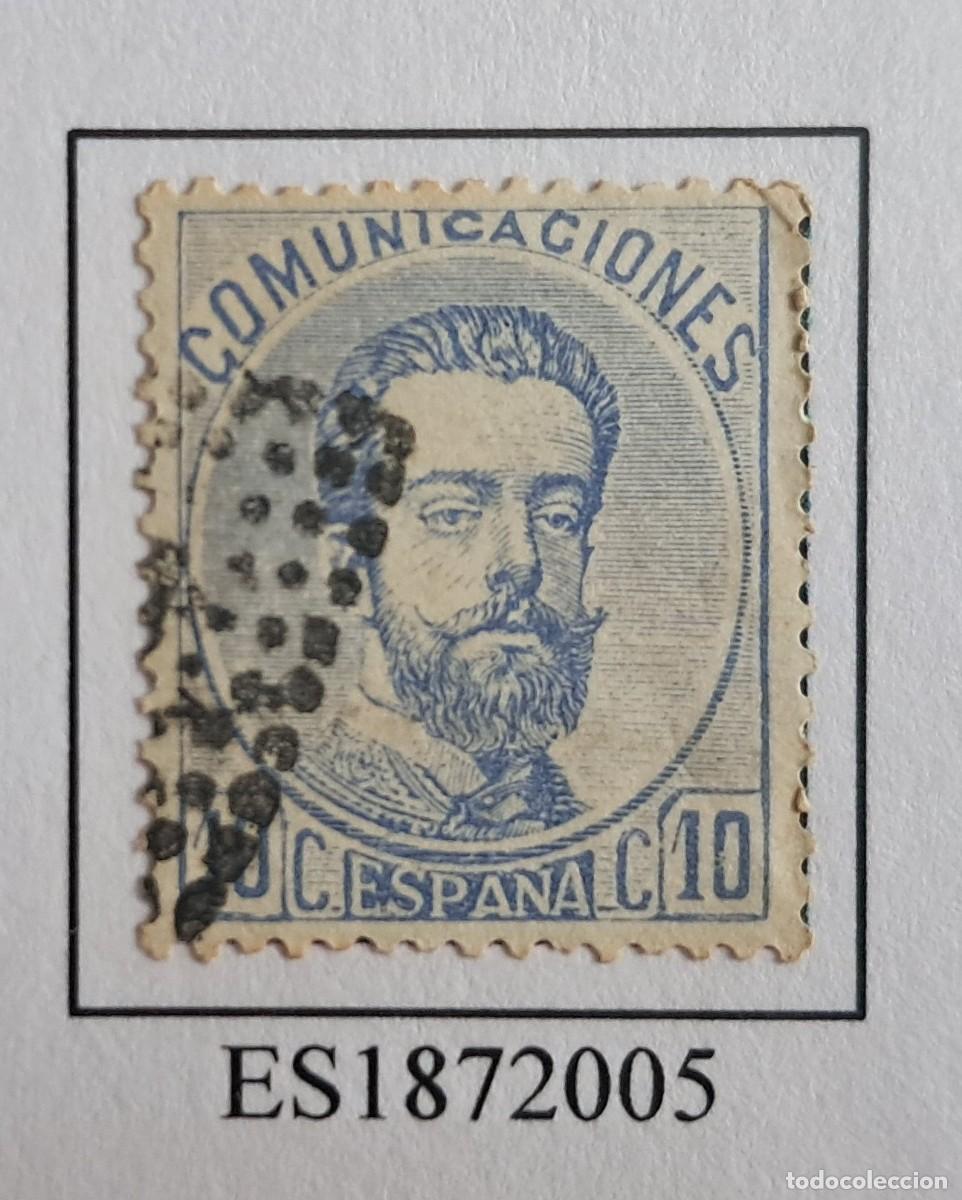 Sellos: sello de Espa&ntilde;a usado, Amadeo II, 10 cts, edifil n&ordm; 121, a&ntilde;o 1872.