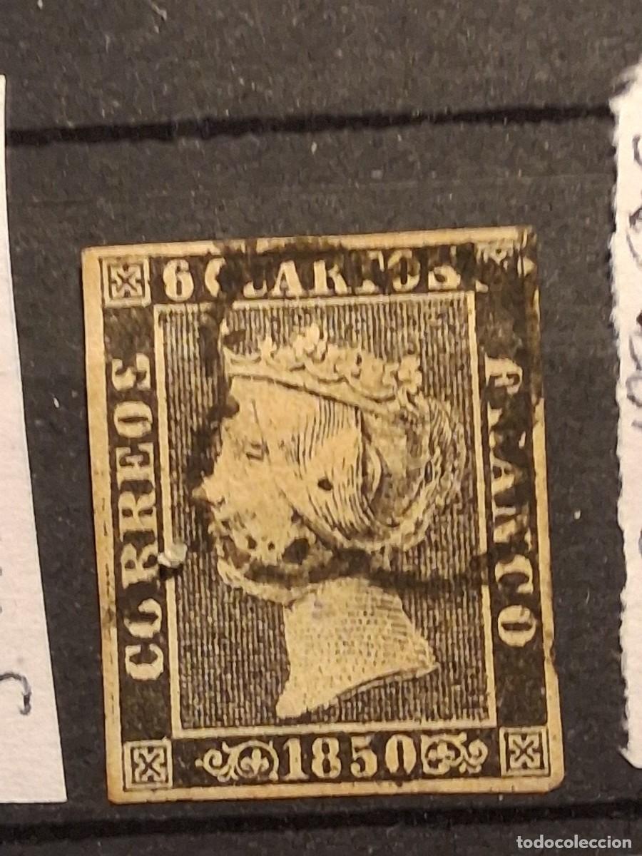 Sellos: ESPA&Ntilde;A,1850, CAT.EDIFIL 1a.