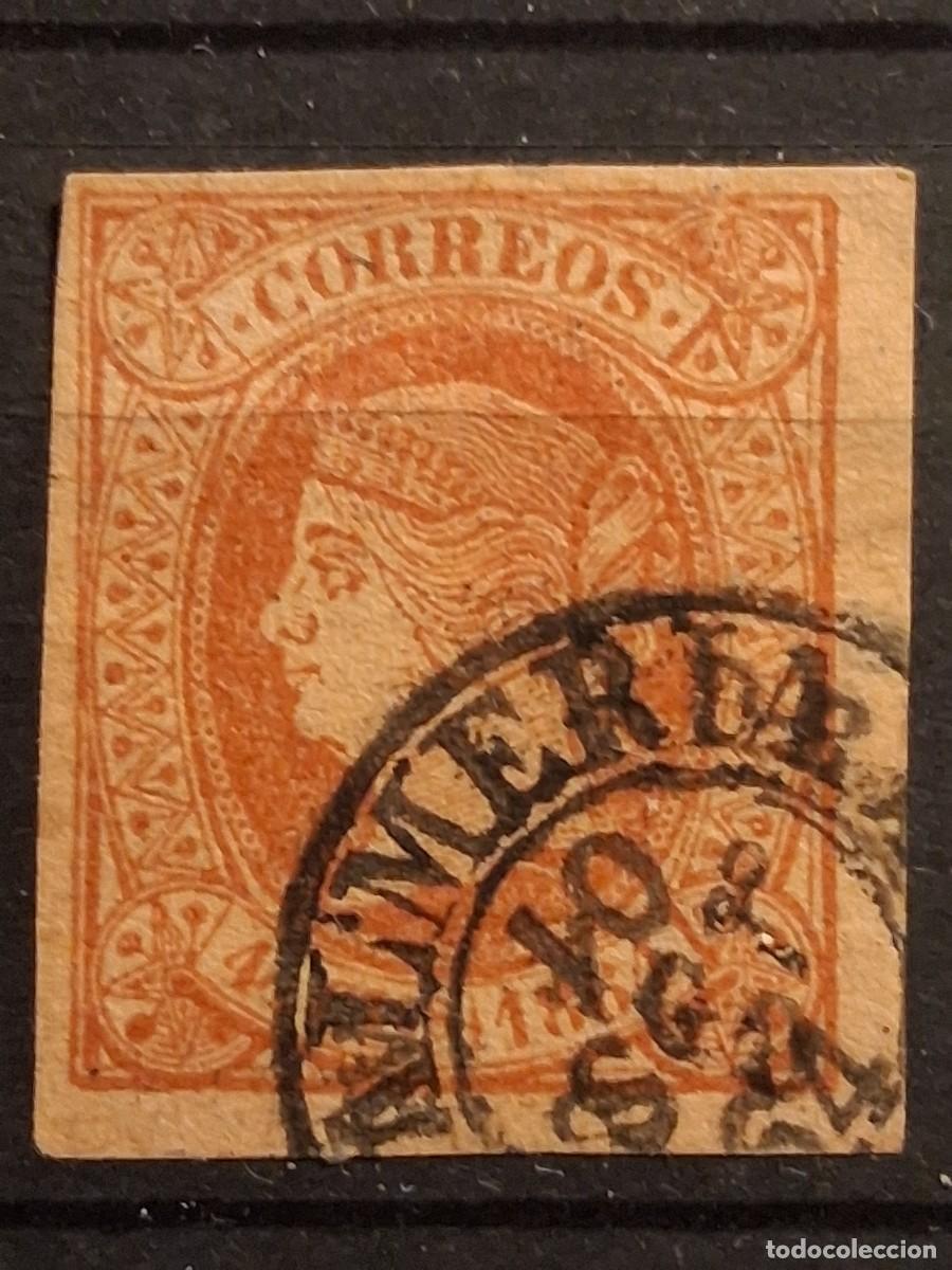 Sellos: ESPA&Ntilde;A, 1864, CAT.EDIFIL64.