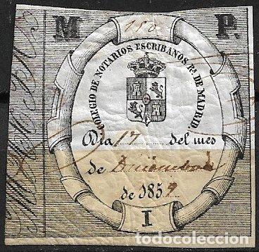 Sellos: Colegio de Notarios Escribanos de Madrid. 1859 (o)