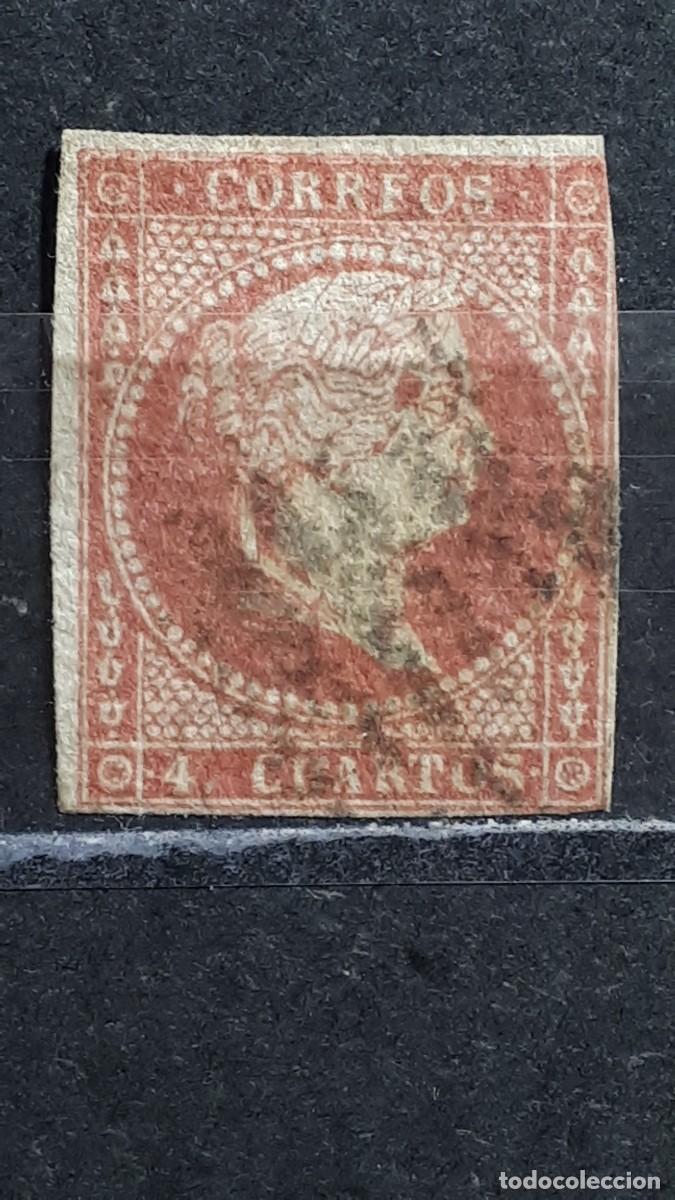 Sellos: ESPA&Ntilde;A. A&Ntilde;O 1855. &deg;. EDIFIL 44