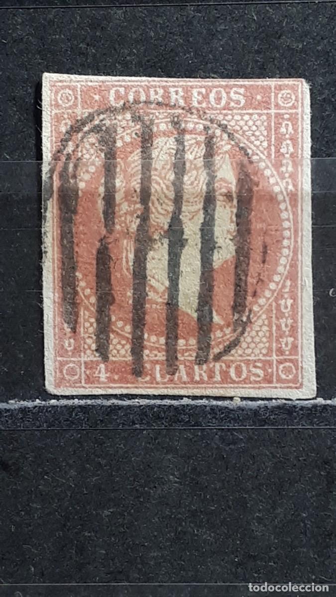Sellos: ESPA&Ntilde;A. 1855. &deg;. EDIFIL 48