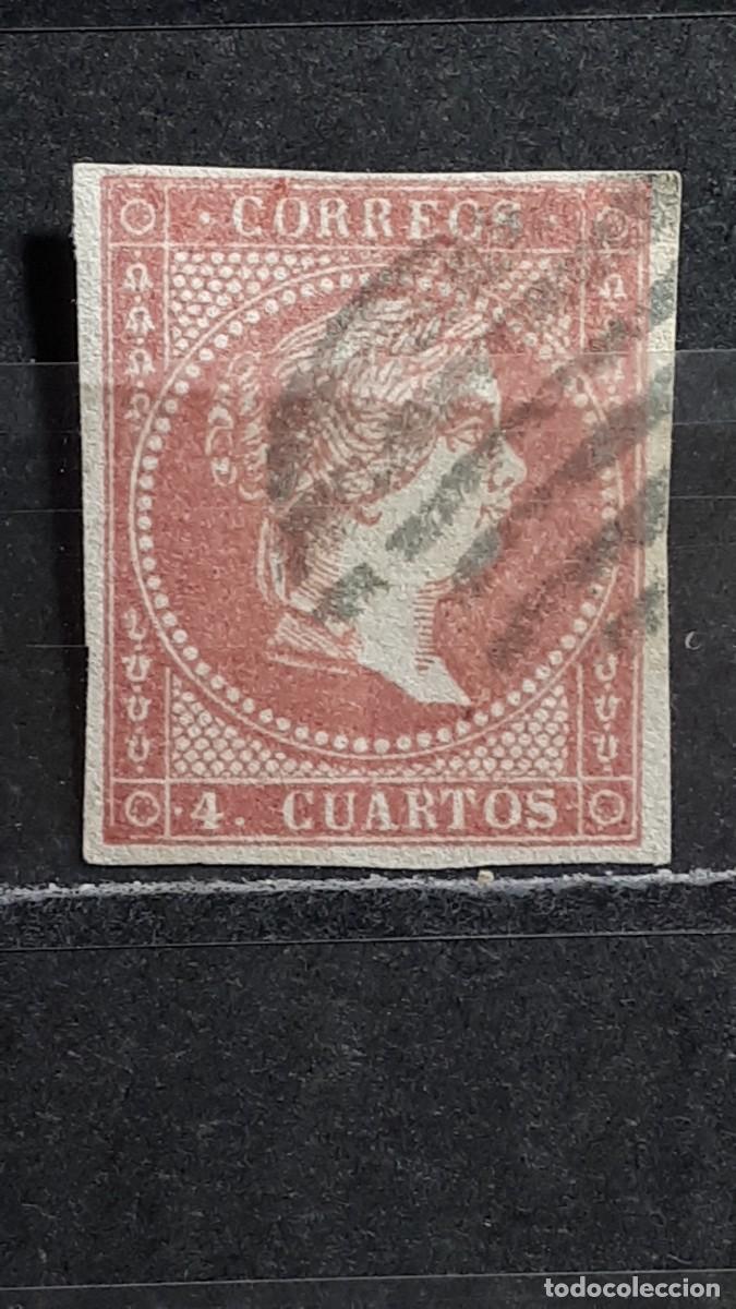 Sellos: ESPA&Ntilde;A. A&Ntilde;O 1856. &deg;. Edifil 48 - Foto 1