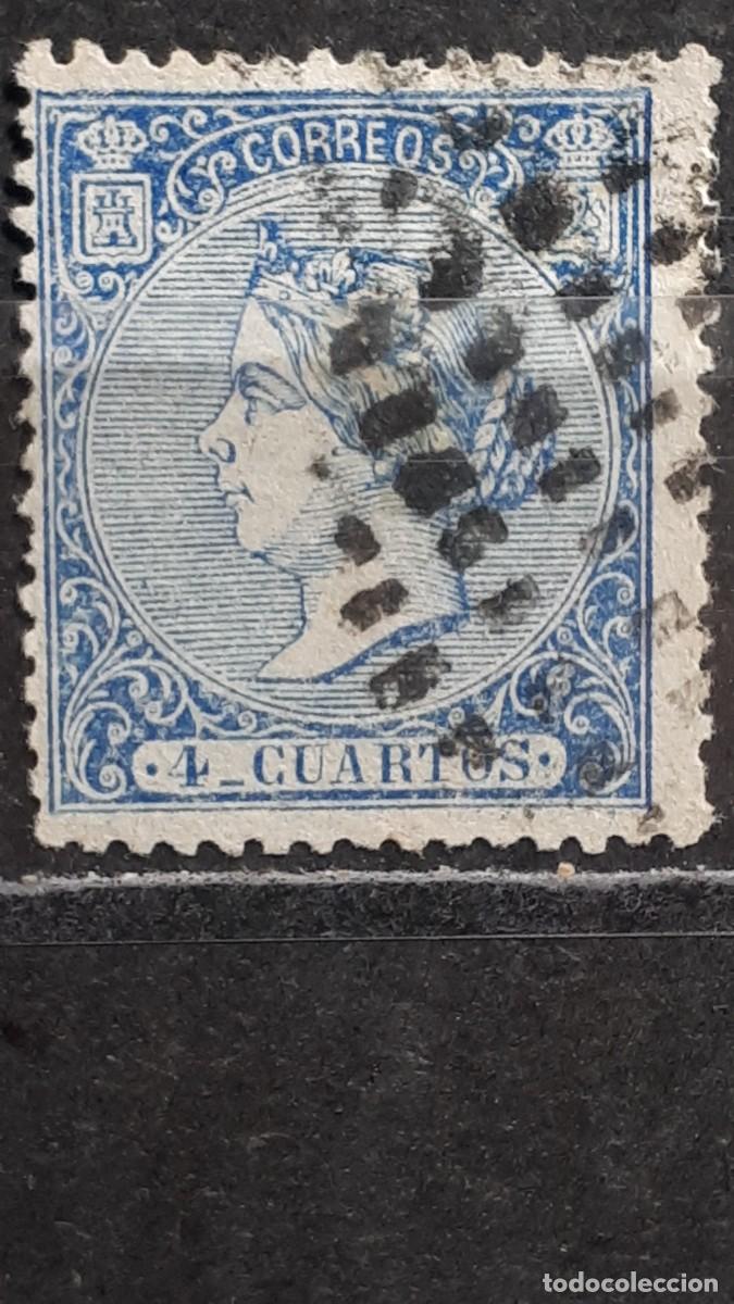Sellos: ESPA&Ntilde;A. A&Ntilde;O 1866. &deg;. Edifil 81