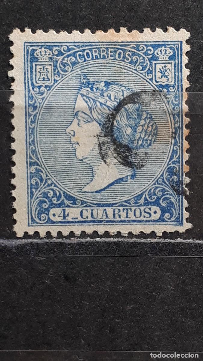 Sellos: ESPA&Ntilde;A. A&Ntilde;O 1866. &deg;. Matasello numeral. Edifil 81