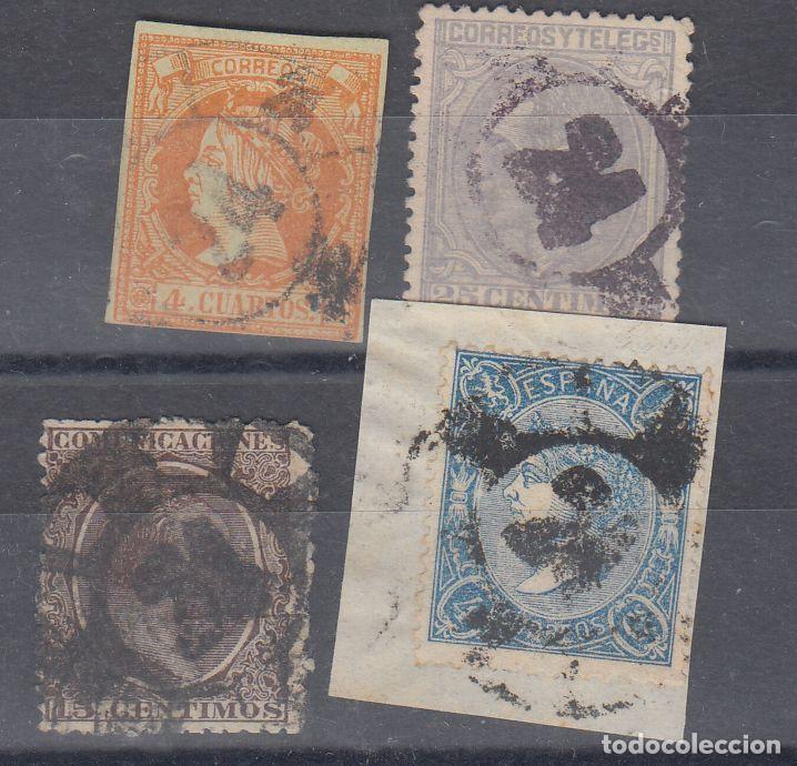 Sellos: EDIFIL N&ordm; 52-75-204-219-RUEDA DE CARRETA N&ordm; 24-CIUDAD REAL-