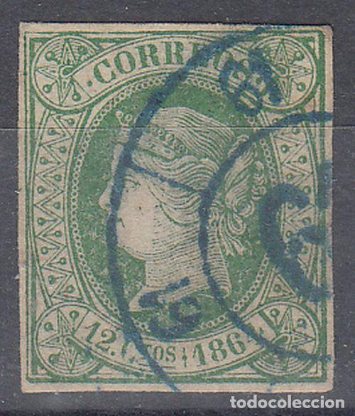 Sellos: EDIFIL N&ordm; 65-RUEDA DE CARRETA N&ordm; 61 EN AZUL-