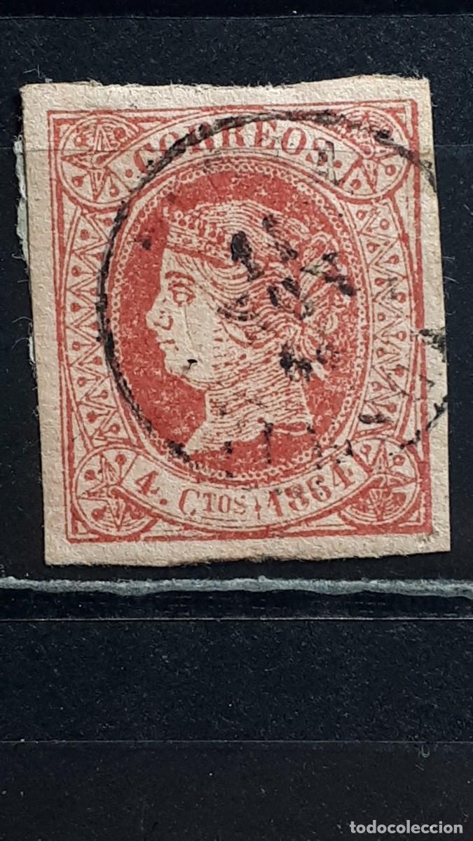 Sellos: ESPA&Ntilde;A. A&Ntilde;O 1860. &deg;. Edifil 52 - Foto 1