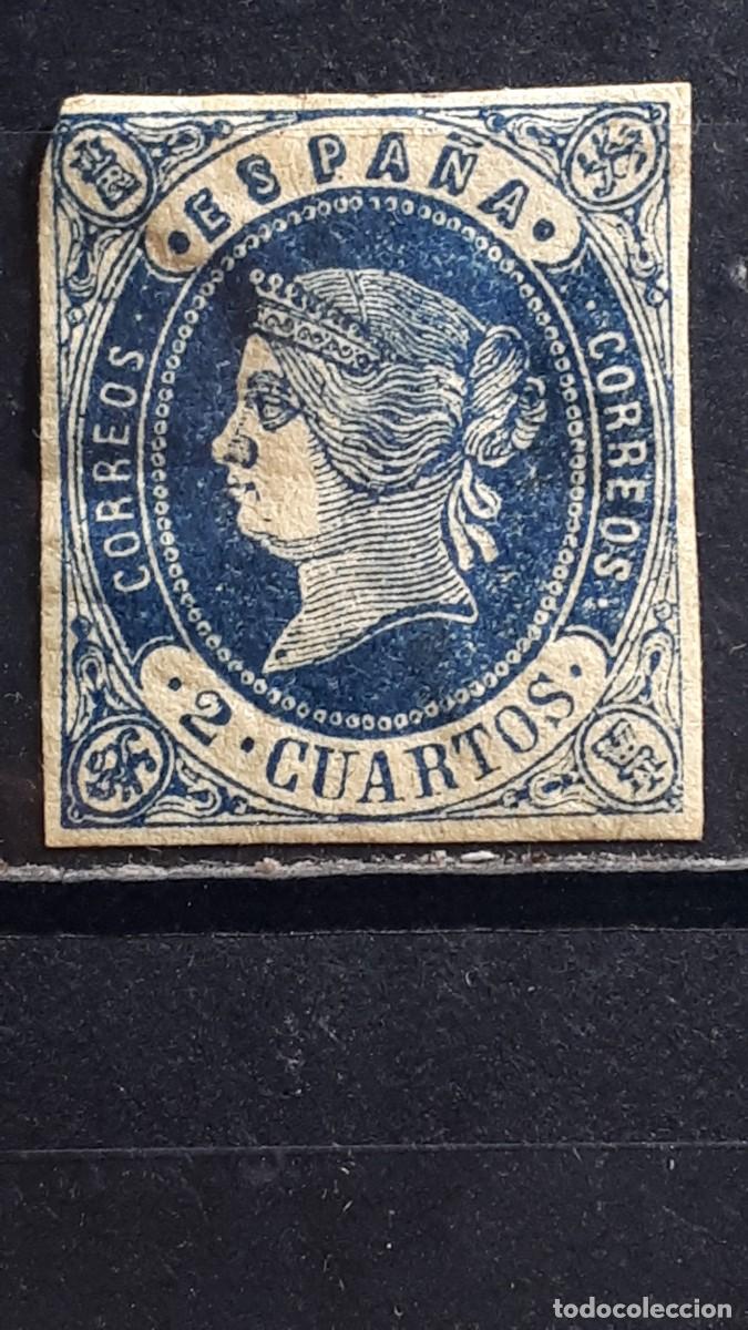 Sellos: ESPA&Ntilde;A. A&Ntilde;O 1862. *. Edifil 57