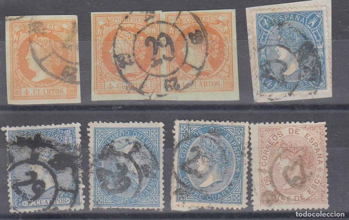 Sellos: FICHA CON 8 SELLOS CON RUEDA DE CARRETA N&ordm; 29-HUESCA-