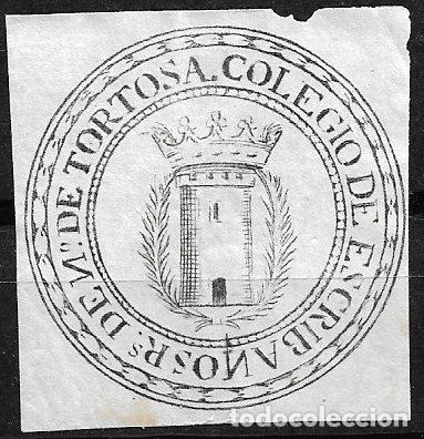 Selos: Colegio de Escribanos de n&uacute;mero de Tortosa, usado
