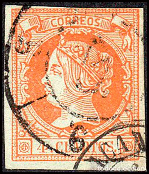 Sellos: Alicante - Edi o 52 - 4 cuartos - Mat Fech. Tp. II &rdquo;Alicante (9)&rdquo; + Rueda Carreta &rdquo;9 - Alicante&rdquo;