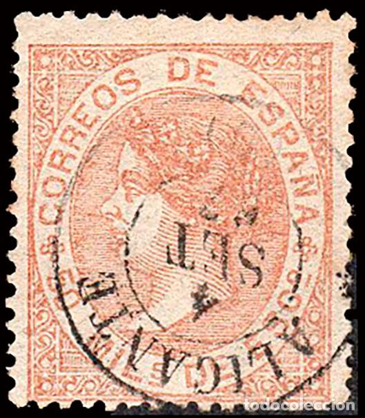 Sellos: Alicante - Edi o 96 - 50 mil&eacute;simas - Mat Fech. Tp. II &rdquo;Alicante (9)&rdquo;