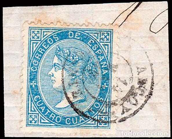 Sellos: Alicante - Edi o 88 - 4 cuartos - Fragmento Mat Fech. Tp. II &rdquo;Alcoy&rdquo;