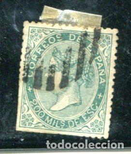 Sellos: Edifil 100. Matasellado. A&ntilde;o 1868.
