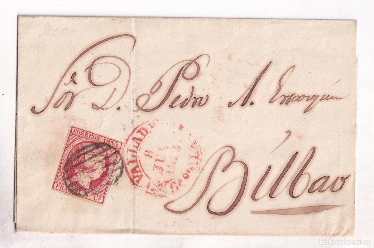 Stamps: ENVUELTA. VALLADOLID. 1853. A BILBAO