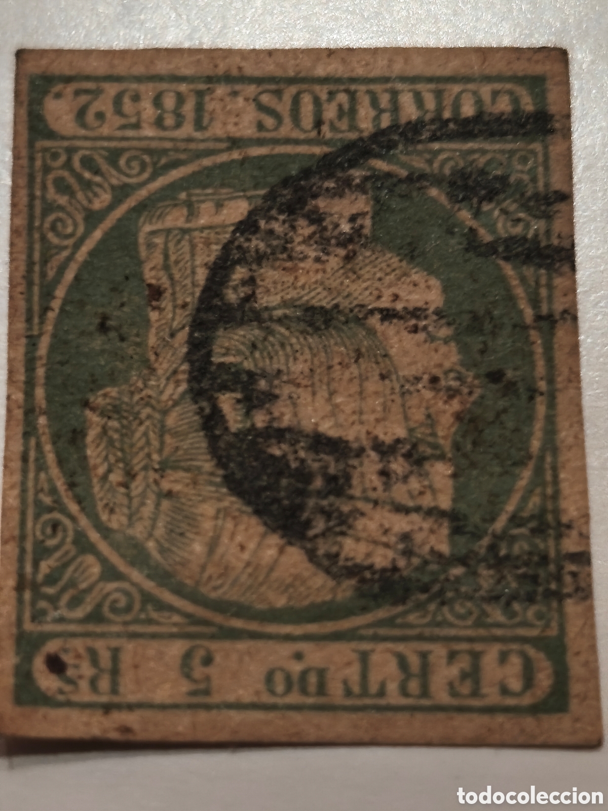 Briefmarken: Sello cl&aacute;sico de Espa&ntilde;a n 15 usado parrilla negra,ver im&aacute;genes,escsso