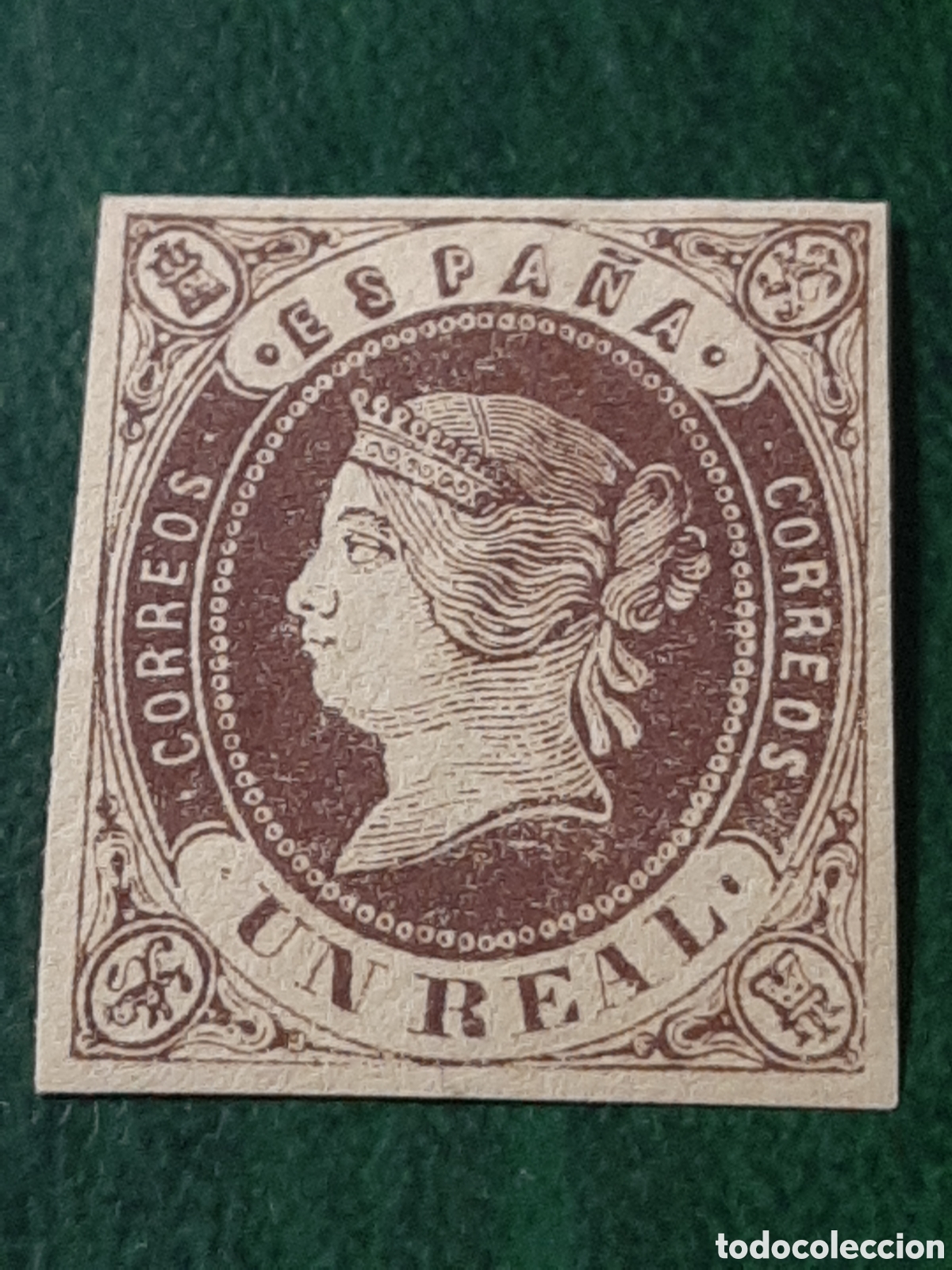 Sellos: Edifil 61. Isabel II sin dentar. A&ntilde;o 1862.