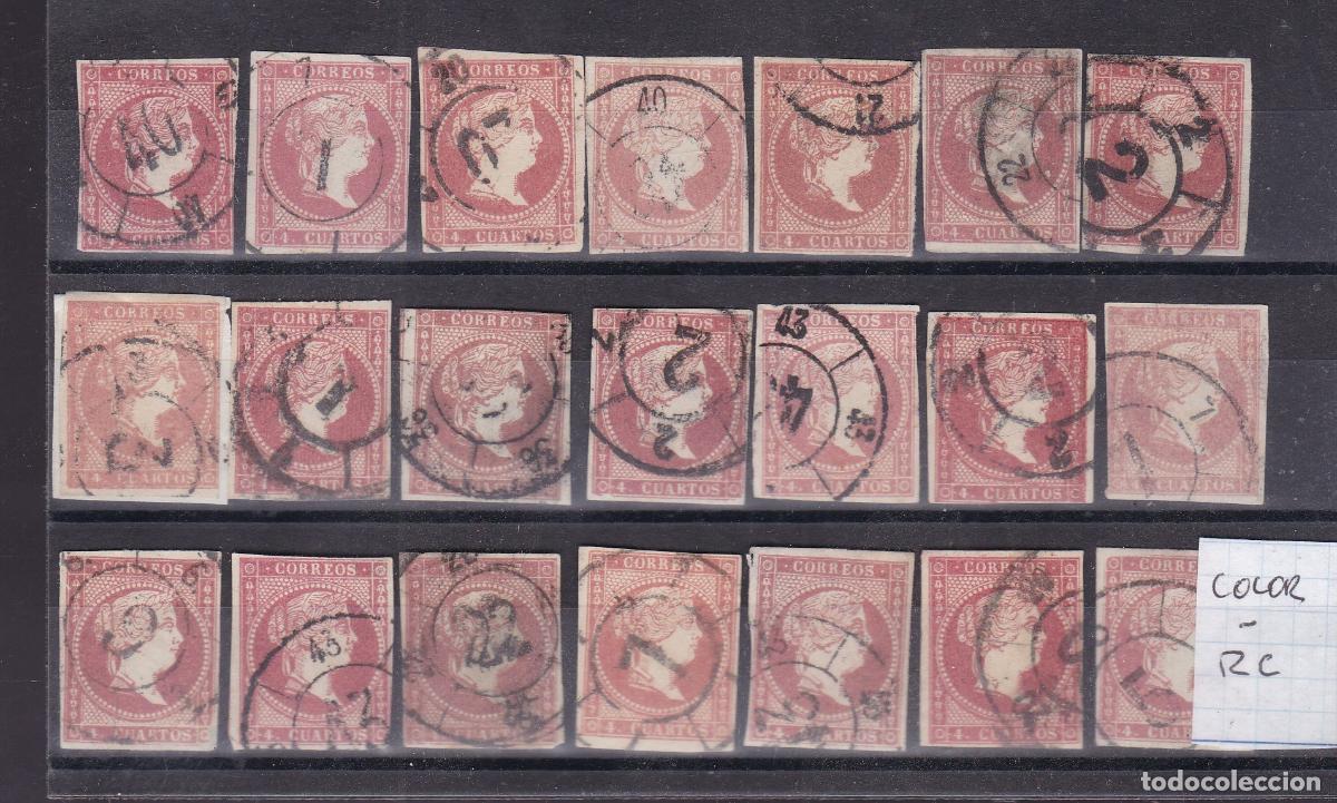 Sellos: AA39- Cl&aacute;sicos Edifil 48 x 21 Sellos COLORES (Hay Raros). Ruedas de Carreta
