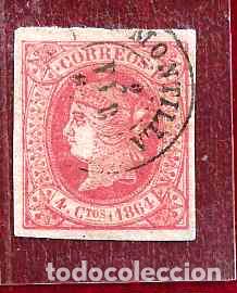Sellos: Espa&ntilde;a. Edifil n.&ordm; 64 usado.