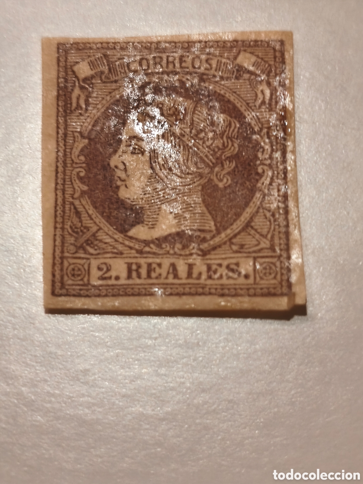 Sellos: Sello cl&aacute;sico de Espa&ntilde;a n 56 nuevo con goma** ver im&aacute;genes 2 reales lila