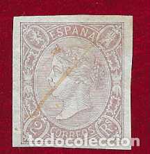Sellos: Espa&ntilde;a. Edifil n.&ordm; 0073 usado. Matasello a tinta lujo