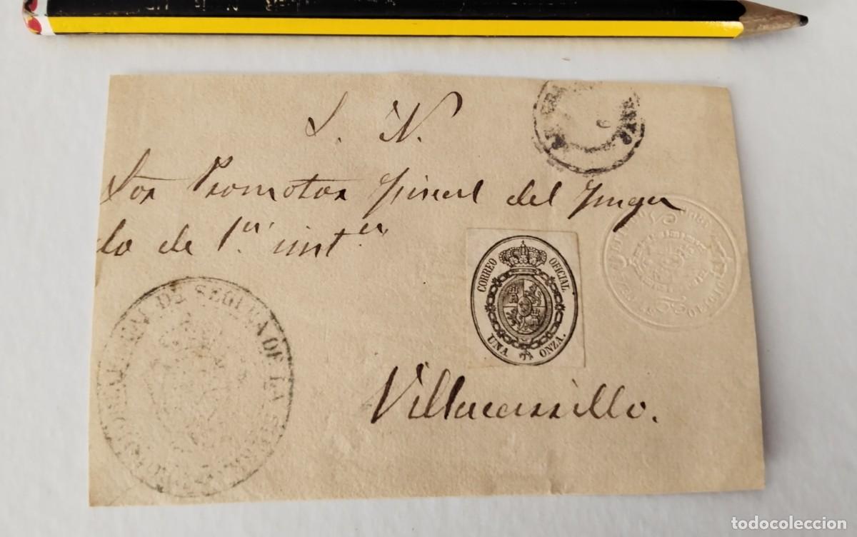 Sellos: FRONTAL PLICA JUDICIAL SELLO EDIFIL N&ordm; 36 DESTINO VILLACERRILLO