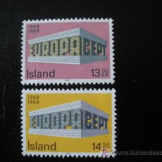 Sellos: ISLANDIA 1969 IVERT 383/4 *** EUROPA. Lote 15331890