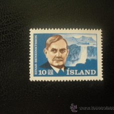 Sellos: ISLANDIA 1965 IVERT 352 *** 25º ANIVERSARIO MUERTE POETA EINAR BENEDIKTSON - PERSONAJES . Lote 21825499