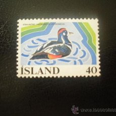 Sellos: ISLANDIA 1977 IVERT 477 *** CONSERVACIÓN DE LAS ZONAS HUMEDAS - FAUNA. Lote 21825845