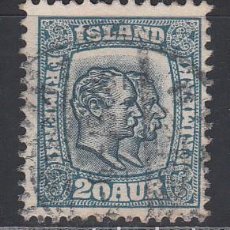 Sellos: ISLANDIA, 1907-08 YVERT Nº 56. Lote 196220085