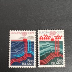 Sellos: ISLANDIA, 1983. YVERT 551/552. EUROPA CEPT. SERIE COMPLETA. NUEVOS. SIN FIJASELLOS. Lote 340724138