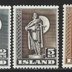 Sellos: ISLANDIA 186/88** - AÑO 1939 - ESTATUA DE KARLSEFNI