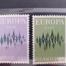 Sellos: ISLANDIA EUROPA C.E.P.T. EDIFIL 547 548 ** YVERT 414 415 ** AÑO 1972