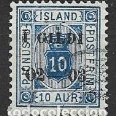 Sellos: ISLANDIA 1902/03 - CORONA Y NUMERO ( SOBRECARGA ) - 2304