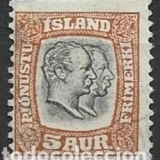 Sellos: ISLANDIA 1907/21 - REYES - CHRISTIAN LX Y FEDERICO VLLL - 2304