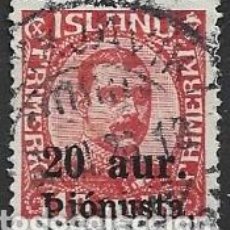 Sellos: ISLANDIA 1923/46 - REY CHRISTIAN X- SOBRECARGA - 2304