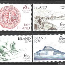 Sellos: ISLANDIA 607/10** - AÑO 1986 - BICENTENARIO DE REYKJAVIK