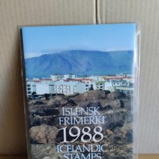 Sellos: ISLANDIA --- CARPETA ANUAL 1988