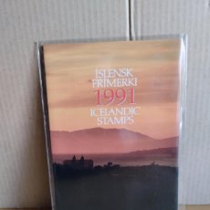 Sellos: ISLANDIA --- CARPETA ANUAL 1991