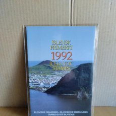 Sellos: ISLANDIA --- CARPETA ANUAL 1992