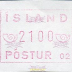 Sellos: 674372 MNH ISLANDIA 1988 ETIQUETA DE FRANQUEO