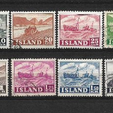 Sellos: ISLANDIA 1950-54 SERIE COMPLETA USADO - 18/12
