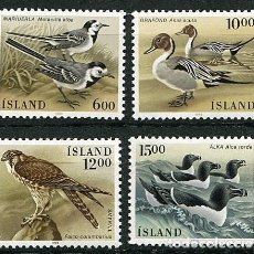 Sellos: ISLANDIA 1988 - AVES - PAJAROS - YVERT 597/600**