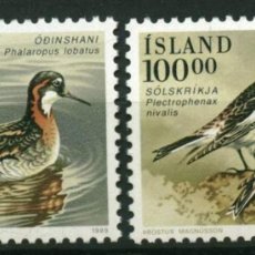 Sellos: ISLANDIA 1989 - AVES - PAJAROS - YVERT 650/651**