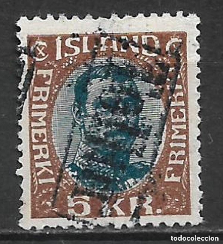 Sellos: islandia 1920 scott 128 usado 19&euro; - 1/39